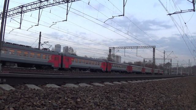 Электропоезд ЭД4М-0066 сообщением Александров - Москва смотреть онлайн