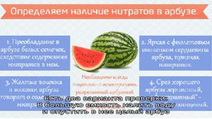 Как определить нитраты в арбузе?