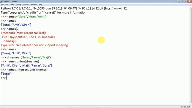 #13 Getting Start With Python | Sets in Python | Set Operations | Methods.