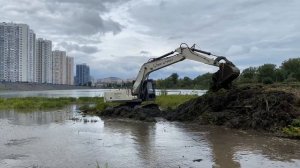 Работы на Абаканской протоке МП САТП