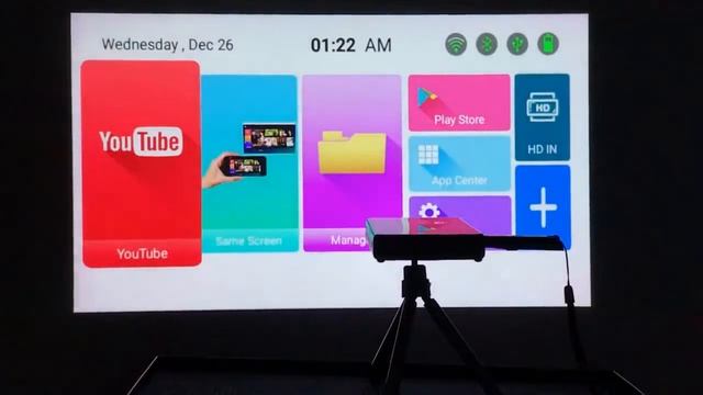 Удивительный мини DLP 4K карманный проектор с Android - сделай сам экран проектора смотреть онлайн