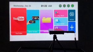 Удивительный мини DLP 4K карманный проектор с Android - сделай сам экран проектора