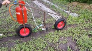 обработка почвы огнем