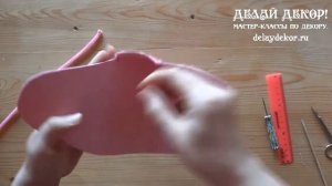 Сумочка из фоамирана с декором из проволоки шенил.  Делай Декор!