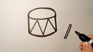 Как нарисовать барабан. rasm chizishni o'rganish. Рисунки для детей. Рисунок. Рисунок барабан