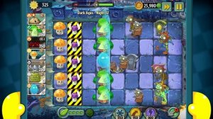 Plants vs. Zombies™ 2 - PopCap Dark Ages Night 12 Walkthrough Super Classic Game