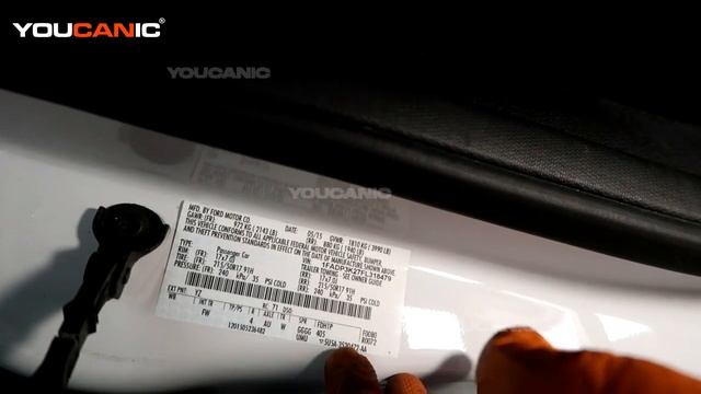 2012-2019 Ford Focus - VIN (Vehicle Identification Number) Location