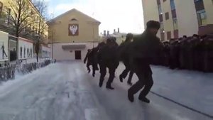 Строевая в Африке.