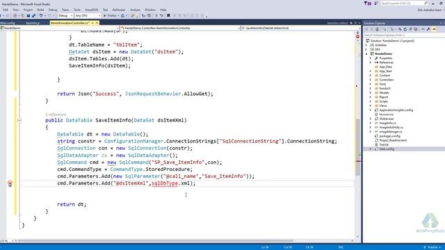 How to Save C# DataTable into SQL Server