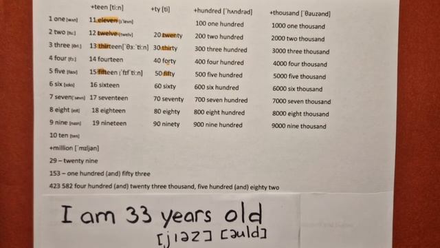 15 урок - числа до миллиона (схематично и просто). Английский с нуля смотреть онлайн