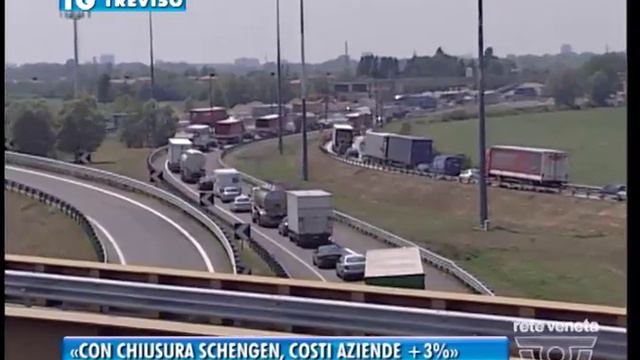 TREVISO TG - 18/02/2016 - «CON CHIUSURA SCHENGEN, COSTI AZIENDE +3%» смотреть онлайн