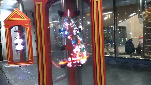 Новогоднее оформление МЦК Кутузовская в Москве смотреть онлайн