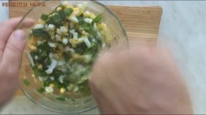 ВЕСЕННИЙ САЛАТ Самый ПРОСТОЙ САЛАТ в мире Салат лук С яйцом.