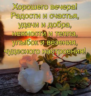 Пожелание  Доброго Вечера!