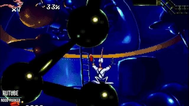 Прохождение Sega  Earthworm Jim. Червяк Джим Сега.