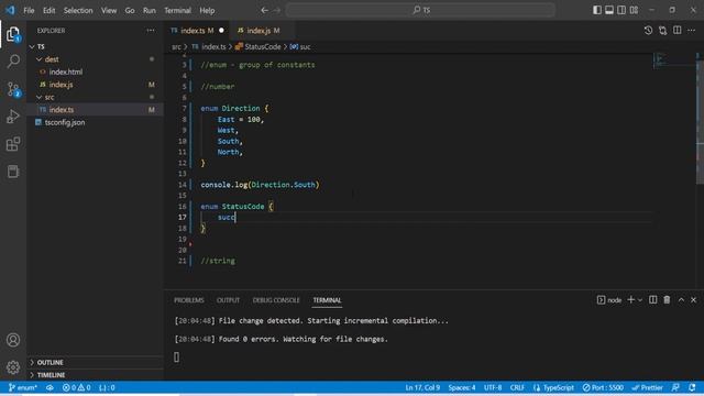 TypeScript Enums Tamil | TypeScript for Beginners in Tamil
