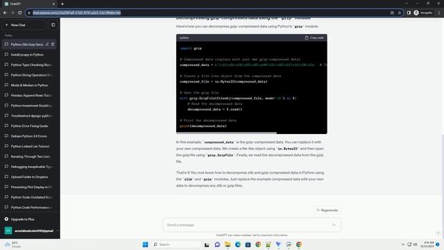 zlib gzip decompression python смотреть онлайн