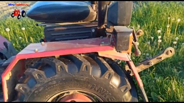 Турецкие шины 7.00-12 Ozka на минитракторе МТЗ 132Н, село Мужиново, MinyTraktor.ru смотреть онлайн