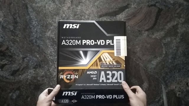 MSI A320M PRO-VD Plus Unboxing. Ryzen 2000 Ready Budget Mainboard смотреть онлайн