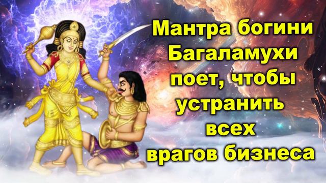 Мантра богини Багаламухи поет, чтобы устранить всех врагов бизнеса