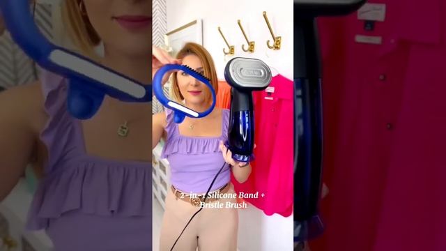 GRW blameitonmei (Instagram) and the Conair Turbo ExtremeSteam 2-In-1 Steam and Iron garment steame