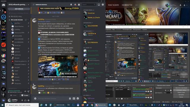 Собрание ELG 28.07.2020. WOW или Eve Echoes? смотреть онлайн