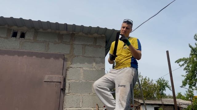 Сделал арку для киви / винограда своими руками из подручных средств