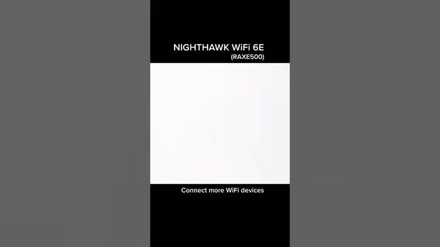 NETGEAR Shorts | Nighthawk RAXE500 WiFi 6E - Connect More Devices