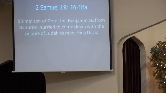 Pitsburg Church of the Brethren - Script: 2 Samuel 19: Message: “The Path Home”, Nov 12, 2023