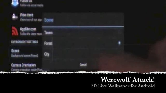 Werewolf Attack Interactive Live Wallpaper смотреть онлайн