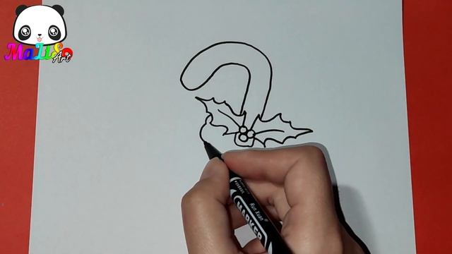 Рисуем РОЖДЕСТВЕНСКУЮ КАРАМЕЛЬ! How to draw a Christmas caramel! Новогодние рисунки!
