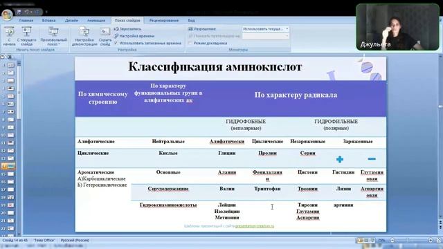 БИОХИМИЯ. Белки. Аминокислоты. Ч.1