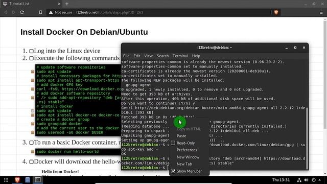 Install Docker On Debian/Ubuntu смотреть онлайн