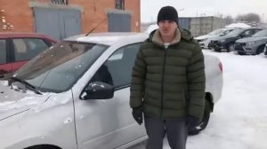 Евгений приехал из города балаково,и Купил автомобиль Лада гранта седан