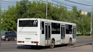Автобус НЕФАЗ 5299-30-42 гос Х 017 НВ 124 маршрут 80 г.Красноярск