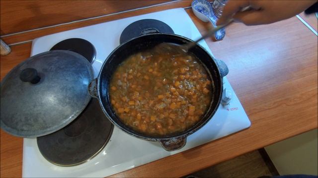 Машкичири – Узбекская каша из маша и риса с мясом