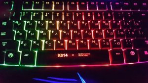 Игровая  клавиатура с подсветкой Marvo k614
