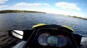 Разгон до 100 и 120 км в час на гидроцикле BRP 300 RXT Sea doo