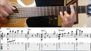 "Careless Whisper" (George Michael) - Guitar tutorial with tabs and score