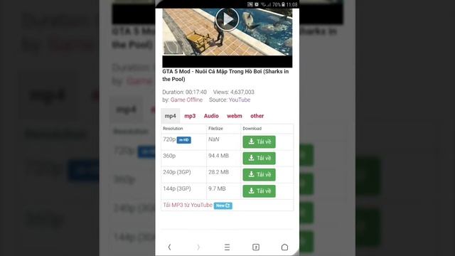 Hướng dẩn tải video về điện thoai. Douwnoad video trên youtube về điên thoại