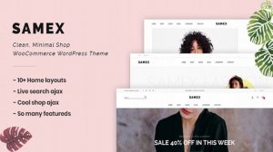 Samex - Clean, Minimal Shop WooCommerce WordPress Theme | Themeforest Website Templates and Themes