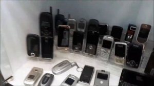 Museum of mobile phones in service center in Gatchina, Leningrad region, Russia (rus)