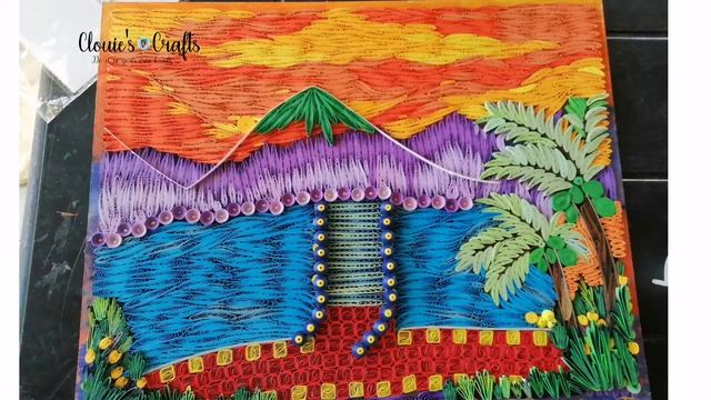 Recreating My Old Quilling | Quilled Scenery with Vintage Photos смотреть онлайн