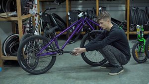 BMX втулка в MTB раму. Перекидка корпусов педалей.