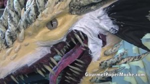 Dark Paper Mache Dragon