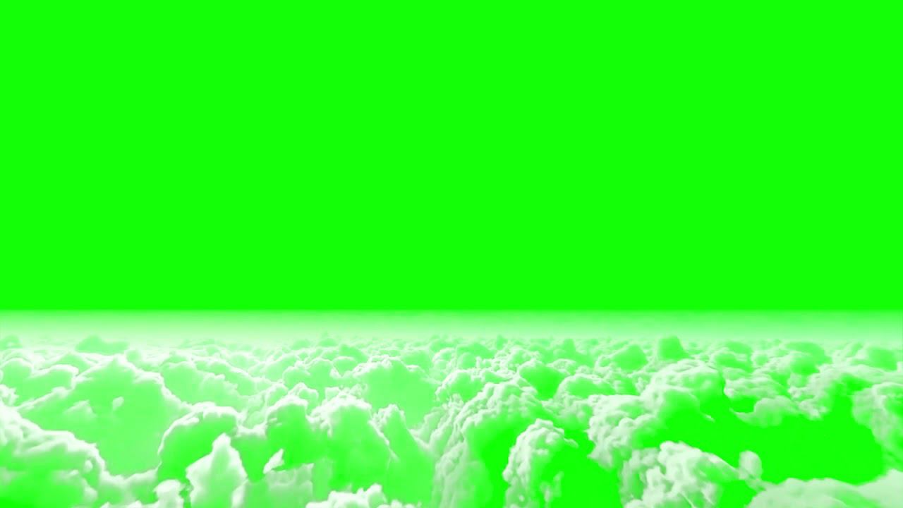 Green Screen Clouds From Above Animation Effect Chromakey Футаж Облака сверху Эффект хромакей