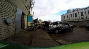 Перевозка эндуро мотоцикла в пикапе. Митсубиси L200