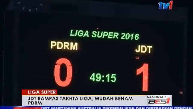 LIGA SUPER 2016- JDT RAMPAS TAHTA LIGA BENAM PDRM 2-0 [14 MAC 2016] смотреть онлайн