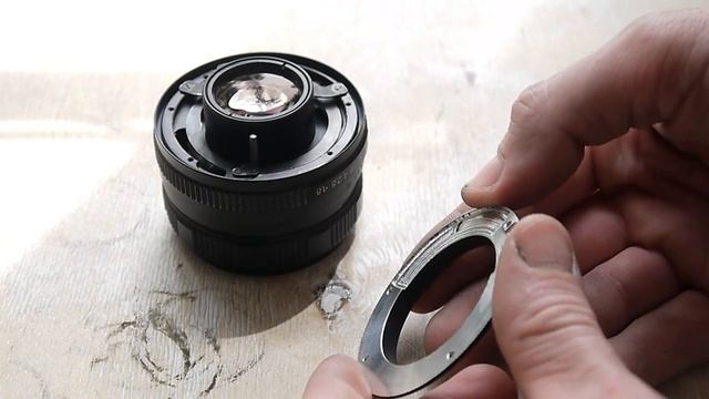 Гелиос-77к-4 : замена крепления с пентакс на никон смотреть онлайн