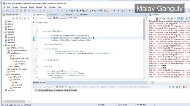 Advanced Java class 11 Welcome File, Context Param, Servlet Communication смотреть онлайн